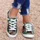 thumbnail image 4 of Zapatos de lona de corte bajo Zapatos planos casuales para estudiantes de la versión coreana perezosa de un pie Wmkox8yii FOPL451, 4 of 5