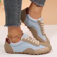 thumbnail image 2 of Willtoo Women's Retro Sneakers Round Toe Lace-Up Low-Top Casual Shoes Faux Suede Non Slip Sole Fashion Walking Tennis Shoes, 2 of 6