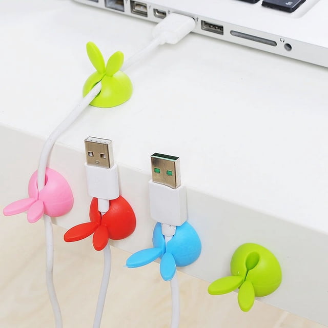 Abrazadera de sujeción para escritorio, organizador de cables de datos, soporte para cables, Cable de carga, abrazadera para cables, hebilla, Clips de soporte para cables 16