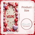 thumbnail image 2 of Red Vintage Truck Welcome Banner Red Roses Romantic Display Heart-shaped Balloons Pattern Love Backdrop for Valentine's Day Party Wedding Reception Welcome Ceremony, 2 of 9