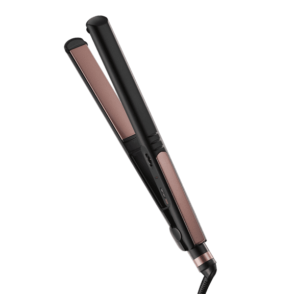 Infiniti Pro Conair Rose Gold Ceramic Flat Iron Hair Straightener, 1 in, 30 Heat Settings