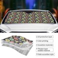 thumbnail image 5 of Bingfone Daisies Flowers Car Windshield Sun Shade Protector Keep Your Vehicle Cool Sun Shield Visor Cover Foldable for Car Truck SUV-Small, 5 of 8
