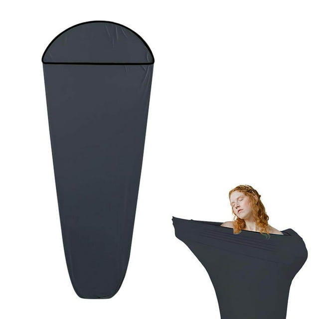 Saco de dormir de viaje al aire libre de alta elasticidad, saco de dormir portátil para acampar, forro para senderismo y viajes YUNYI BRAND Deportes
