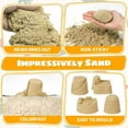 thumbnail image 4 of VKZON Construction Sensory Bins Playset, Magnetic Sandbox Play Sand Kit w/ 2lbs Magic Sand Toy, Crane, 4 Construction Vehicles,Worker Figure Beach Sand Toys Building Castle for Toddlers 2 3 4-8 Years, 4 of 7