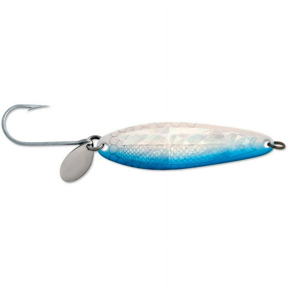 Luhr-Jensen 4.0 Coyote Spoon, Live Image/Neon Blue Side Stripe