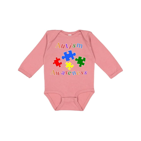 Inktastic Autism Awareness-puzzle Boys or Girls Long Sleeve Baby Bodysuit