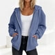 thumbnail image 1 of Neewe Hoodies Shirts for Women Early Fall Long Sleeve Tops Plain Outfits Tops Fashion Full Zip Tees 2025, 1 of 7