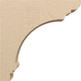 thumbnail image 3 of 8"W x 32"D x 32"H Thin Hughes Rough Cedar Woodgrain TimberThane Corbel, Primed Tan, 3 of 6