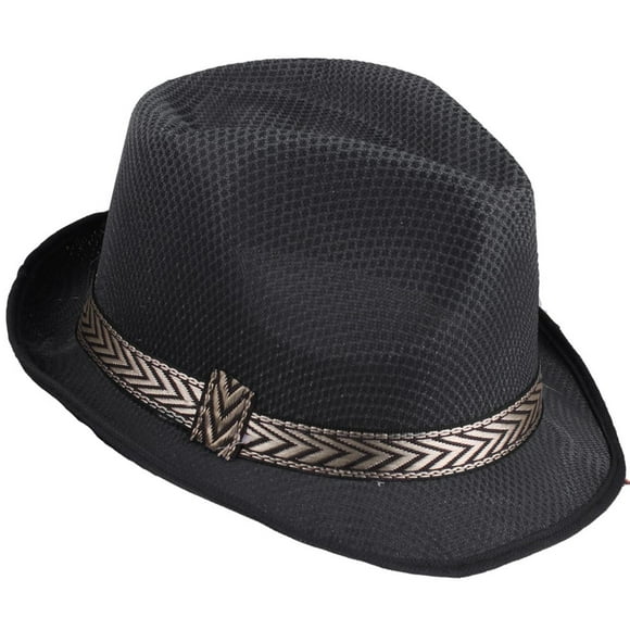 Men Jazz Hat Sunshade Photo Prop Chic Color Matching Sunhat