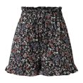 thumbnail image 5 of Casual Shorts for Women 2026 Summer Elastic Waist Loose Fit Wide Leg Leopard Print Beach Shorts with Pockets, 5 of 8