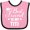 Pink and Black, variant on Inktastic My Best Friend is My Titi with Hearts Boys or Girls Baby Bib