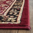 thumbnail image 3 of SAFAVIEH Lyndhurst Isadora Traditional Bordered Runner Rug, Red/Black, 2'3" x 8', 3 of 6