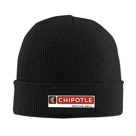 Chipotle Mexican Grill Logo Men Women Knitted Hat Adult Knit Beanie For Fall Winter Knit Hat Cap