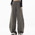 thumbnail image 3 of Sports Pants for Women Straight Loose Wide Leg High Waist Casual Sweatpants, 3 of 7