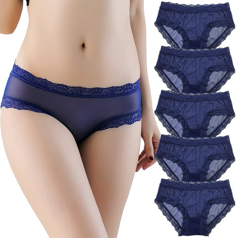HUPOM Post Partum Underwear Women After Birth Womens Underwear High Waist  Leisure Tie Drop Waist Blue One Size