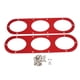 thumbnail image 2 of 2 Piezas Panel de 3 Orificios Difusor de Ddesviación de Aire Tablero de rojo, 2 of 9