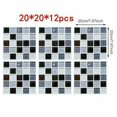 thumbnail image 2 of Girlsshop 12Pcs 3D Mosaic Self-Adhesive Bathroom Kitchen Decor Wall Mosaic Tile Stickers,A, 2 of 8