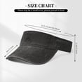thumbnail image 4 of Side by Side Hair Don't Care Sun Sports Visor Hat Adjustable Cap for Women and Men Black, 4 of 7