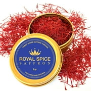 Royal Spice Saffron, Finest JMS2Pure Premium Saffron Threads (5 Grams). For Rice, Tea, Paella, Desserts, and All Culinary Delights.