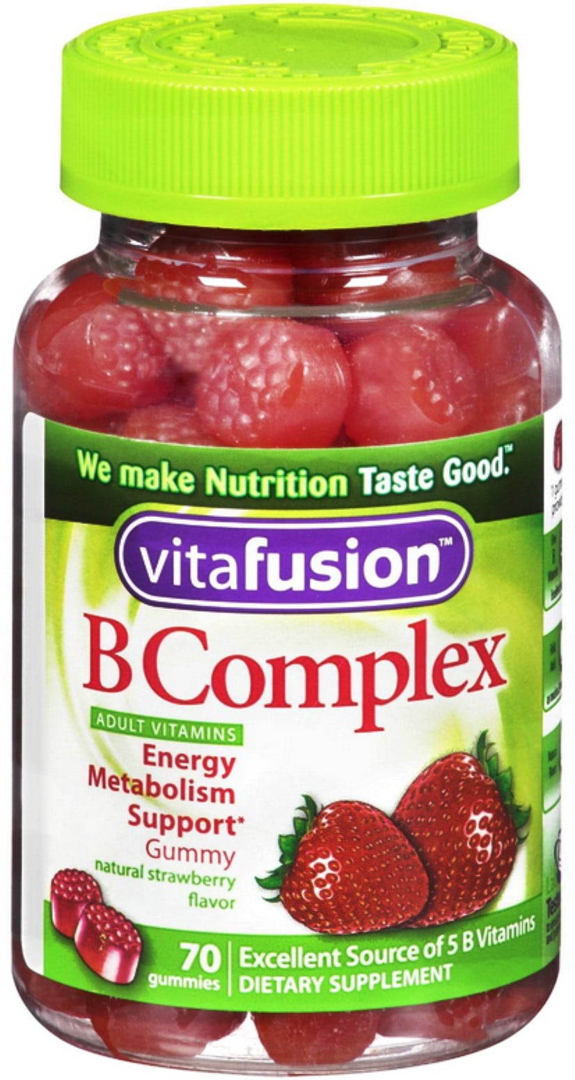 Vitafusion B Complex Adult Gummy Vitamins 70 ea (Pack of 3)