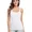 white, variant on Attraco Womens Tank Top with Built-in Padded Bra Adjustable Wide Strap Camisole Cotton Cami Shirts