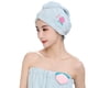 thumbnail image 1 of Falda de ducha absorbente de secado rápido para spa y turbante para secar el cabello (juego de 2 piezas), 1 of 5