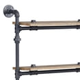 thumbnail image 5 of ACME Brantley Wall Rack with 5 Wooden Shelves in Oak and Sandy Black, 5 of 6