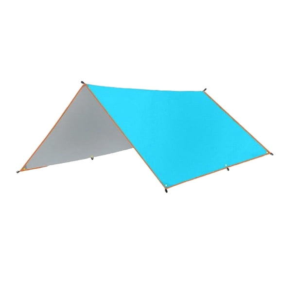 Soidarity Toldo impermeable lona carpa sombra plegable multiusos Mat dosel sombrilla playa refugio jardín Camping Picnic carpas Azul 3*5M Soidarity OD030463-03