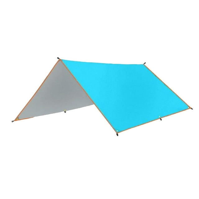 Greeniant Toldo impermeable lona carpa sombra plegable multiusos Mat dosel sombrilla playa refugio jardín Camping Picnic carpas Azul 3*5M Greeniant OD030463-03