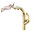thumbnail image 1 of Luxury Gold Brass Kitchen Faucet With Pull-out Design, 2-function Single Handle Cold And Hot Dual Control Modern Sink Tap ,Versatile Features, 1 of 5