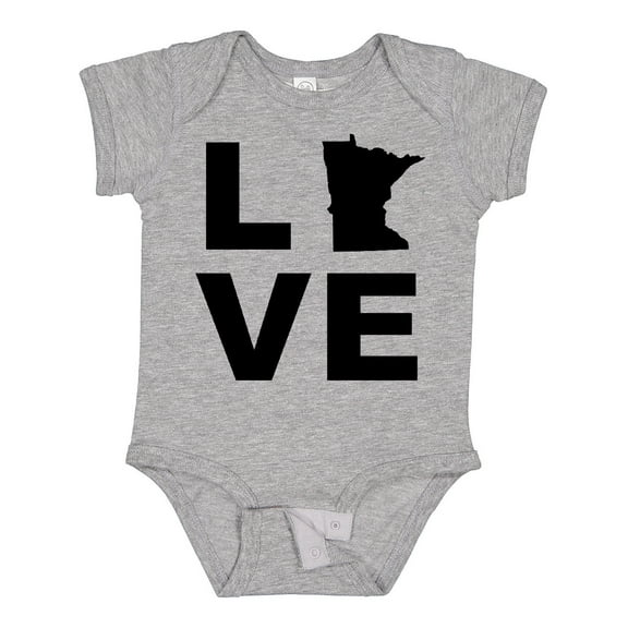 Inktastic Love Minnesota Boys or Girls Baby Bodysuit