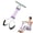 purple, variant on 3-Tube Foot Pedal Resistance Band Sit-Up Pull Rope, Portable Abdominal Workout Tummy Trainer, Multifunctional Home Gym Stretch Equipment for Leg Arm Waist Exercise