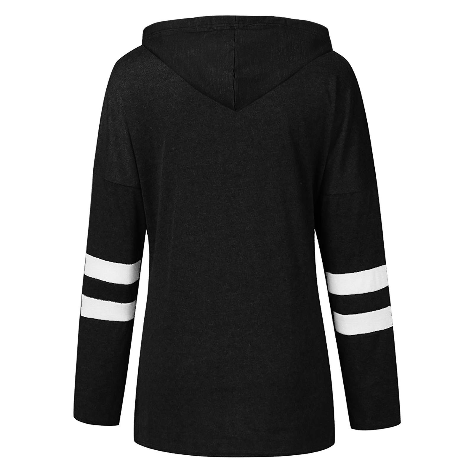 HAPIMO Rollbacks Sweatshirt for Women Pocket Drawstring Pullover Tops Color Patchwork  Long Sleeve Relaxed Fit Womens Hoodie Sweatshirt Teen Girls Clothes Black  XXL 