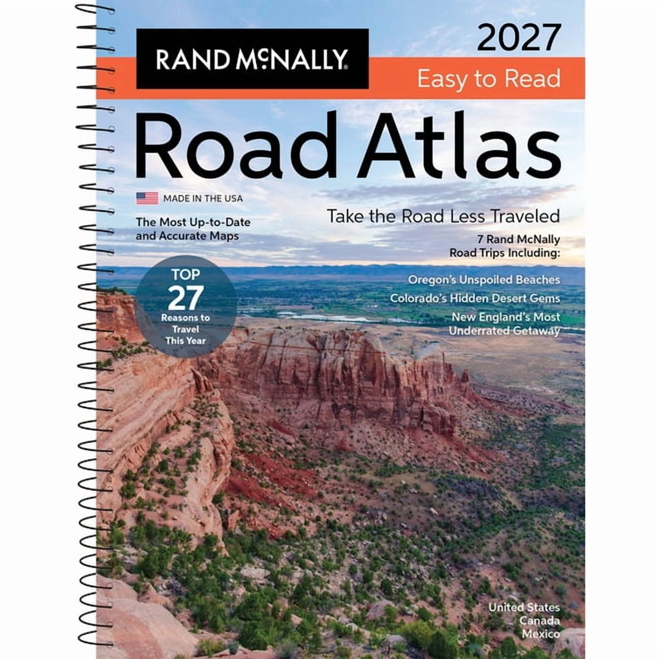 Rand McNally 2027 Easy to Read Midsize Road Atlas, (Paperback)