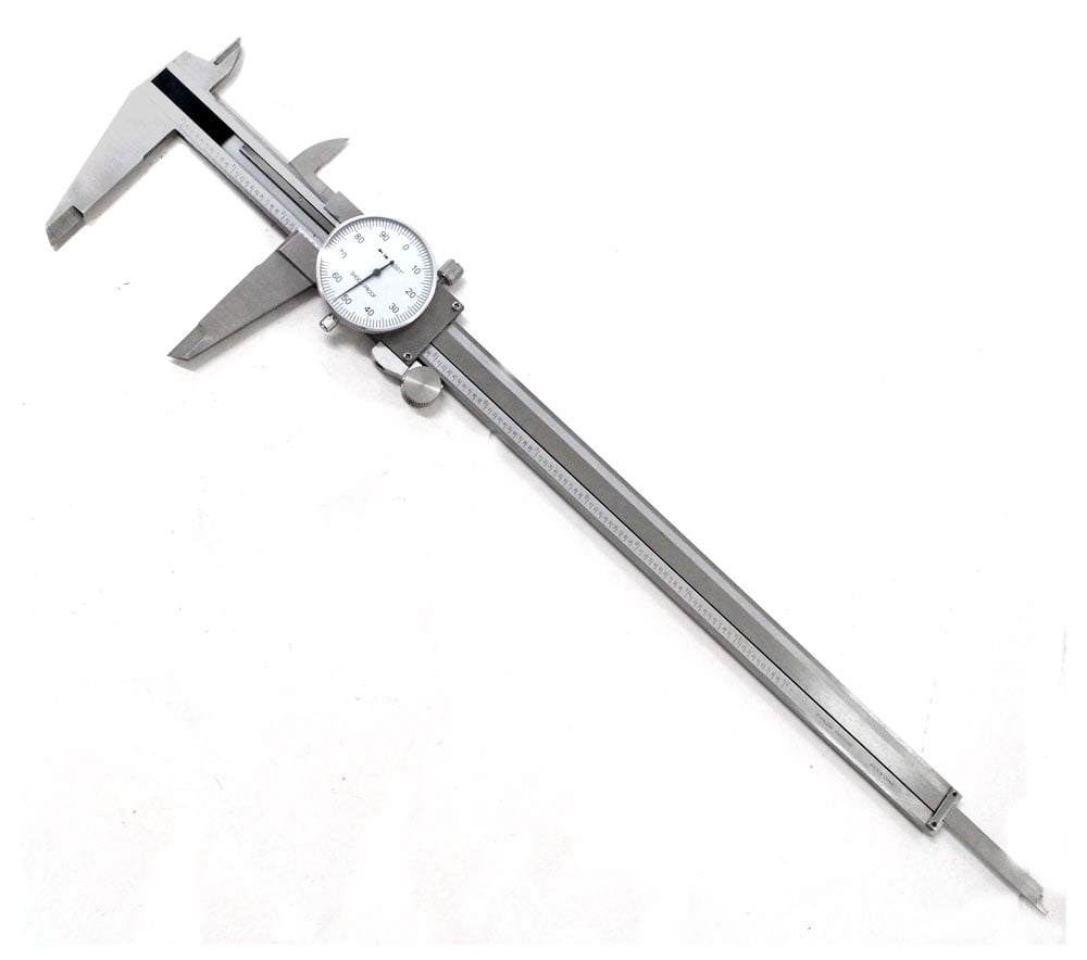 Hawk Precision Dial Caliper | 0-12" (0-30.5 cm) Range | Stainless Steel & Chrome Finish | Versatile 4-Way Measurements