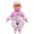 thumbnail image 4 of Dream Collection: Soft Baby Doll Maggie - Pink & White, 14" Lifelike Baby Doll, 2 pc Feeding Accessories, Rattle, Pacifier, Pretend Play, Kids Ages 2+, 4 of 8