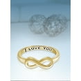 thumbnail image 5 of JewelersClub 0.925 Sterling Silver Infinity Friendship Ring for Women | Personalized I Love You Eternity Knot Symbol Band, 5 of 6