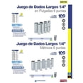 thumbnail image 2 of Juego De 9 Dados Largos Milimétricos 1/4 Surtek SURTEK S13M, 2 of 3