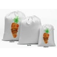 thumbnail image 2 of Darling Souvenir White Carrot Easter Party Supplies&nbsp;Drawstring Pouches&nbsp;Favor Bags 15 Pieces, 2 of 5