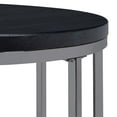 thumbnail image 5 of Picket House Furnishings Kendall Round End Table in Black/Chrome, 5 of 10