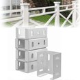 thumbnail image 3 of Heavy Duty 2-3/4 Inch Rails Brackets Kit, White Aluminum Fence Bracket for Vinyl Fencing Panel to.pa, 3 of 5