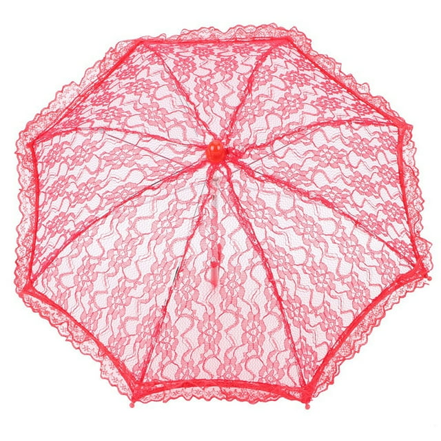 J-handle Bridal Umbrella, Lovingly Crafted Details Photo Props Umbrella, Elegant Design For Wedding Bridal Party Decoration