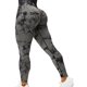 thumbnail image 1 of 1 pantalón de yoga para correr y fitness, teñido anudado, negro y gris, M, 1 of 3