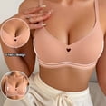 thumbnail image 3 of qelini Wireless Push up Bra Plus Size for Women Lightly Lined Full Coverage T-Shirt Bra with Lift Support & Back Smoothing, 3 of 7