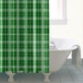thumbnail image 4 of Green White Checkerboard Checkered Pattern Shower Curtain 84"x72" ,Bathroom Decorative Shower Curtains Set with 12 Hooks,Modern Waterproof Washable Shower Curtain, 4 of 6