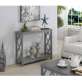 thumbnail image 2 of Pemberly Row Contemporary Console Table in Gray Wood Finish, 2 of 6