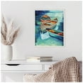 thumbnail image 4 of Amanti Art Docked Boats I Framed Canvas Wall Art Print, 4 of 10