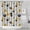 Pioneer Flower Floral-2, variant on Pioneer Flower Floral Print Pattern Shower Curtain 84"x72", Bathroom Decorative Shower Curtain Set with 12 Hooks, Waterproof Washable