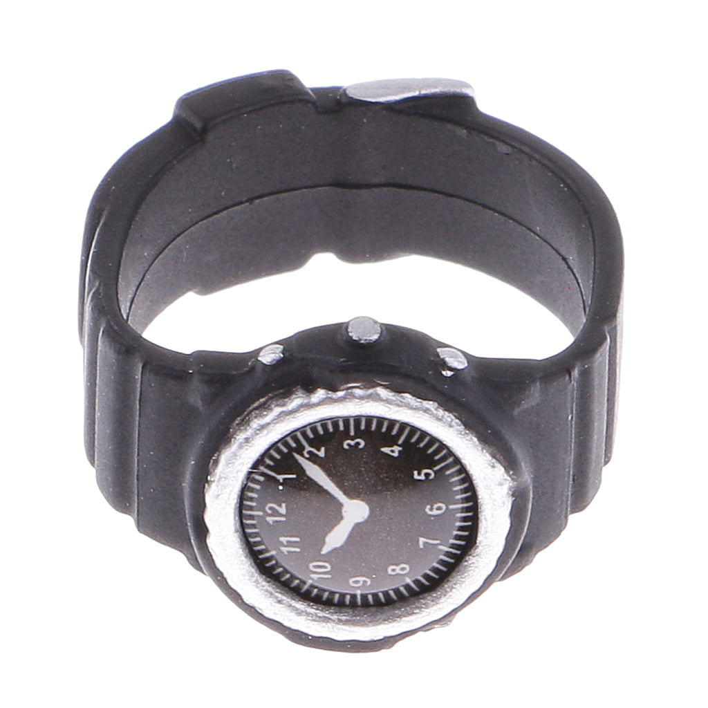 1/6 Black Plastic Wristwatch for 12'' TC Dragon Enterbay Action Figures # A 