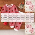 thumbnail image 4 of Baby Girl Outfits Toddler Fall Winter Clothes Cute Long Sleeve Sweatshirt Tops Pants Set Infant 2Pcs Clothing, 4 of 9